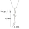 Muslim Zulfiqar Imam Ali Sword Necklaces Stainless Steel Pendant Necklace for Women Men Religious Jewlery Gift