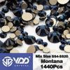 VDD SS4-SS20 Mix Size Clear Crystal Non HotFix Gold FlatBack Rhinestones Decorations DIY Glitter Stones 3D Nail Art Accessories