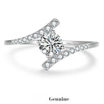 Load image into Gallery viewer, New Jewelry Ornament's Imitation Moissanite Ring Holding Hand Old 2 Karat Diamond Ring Wedding Rings Jewlery For Women
