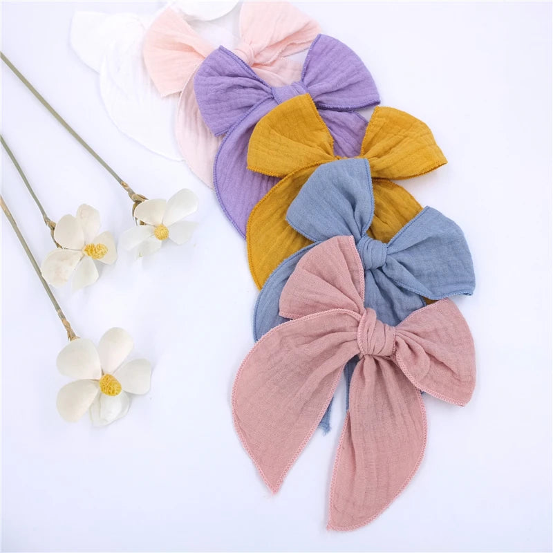 Velvet Fable Bow Hair Clips Baby Girls Women Large Sailor Bow Hair Accessories for Kids Christmas Hair Bow Barrettes