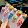 10/20PCS/Set Girls Cute Colorful Cartoon Flower Fruit Hairpins Kids Hair Ornament Headband Hair Clips Fashion Hair Accessories