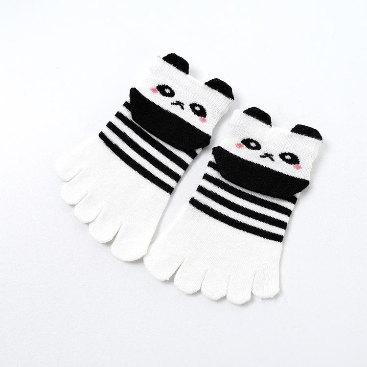 Toddler Baby Kids Girls Boys Cartoon Socks Babies Child Animal Five Fingers Sock Hosiery Mesh Breathable Toe Socks Accessories