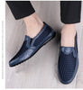 FUQIAO 2024 New Casual Shoes Men Summer Comfortable Mesh Genuine Leather Footwear Fashion Soft Male Outdoor Moccasins Loafers