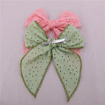 Load image into Gallery viewer, Velvet Fable Bow Hair Clips Baby Girls Women Large Sailor Bow Hair Accessories for Kids Christmas Hair Bow Barrettes
