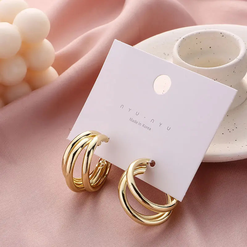 Hot Sale Statement Vintage Clip on Earrings Without Piercing for Women Fashion Earrings Party Gift Bijoux Jewelry