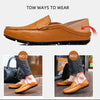 Men Loafers 2020 New Leather Shoes Men Casual Shoes Moccasins Breathable Sneakers Men Driving Shoes Comfort Flats Plus Size 46