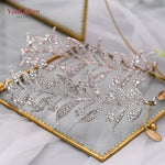 Load image into Gallery viewer, YouLaPan Rhinestone Bridal Headdress Hair Accessories Crystal Wedding Pageant Crown Headwear Hair Jewelry Bride Headband HP326
