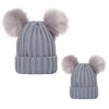 Mother Kids Winter Hats for Baby Girl Boy Bobble Hat Kids Cap for Children Pompom Baby Beanie Infant Bonnet Accessories 0-3Y