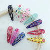Kids Headwear 20Pcs/Lot Cartoon Hairpin Cute Animal Water Dripping Flower Hair Clip Star Striped Barrette Girls Hair Accessories
