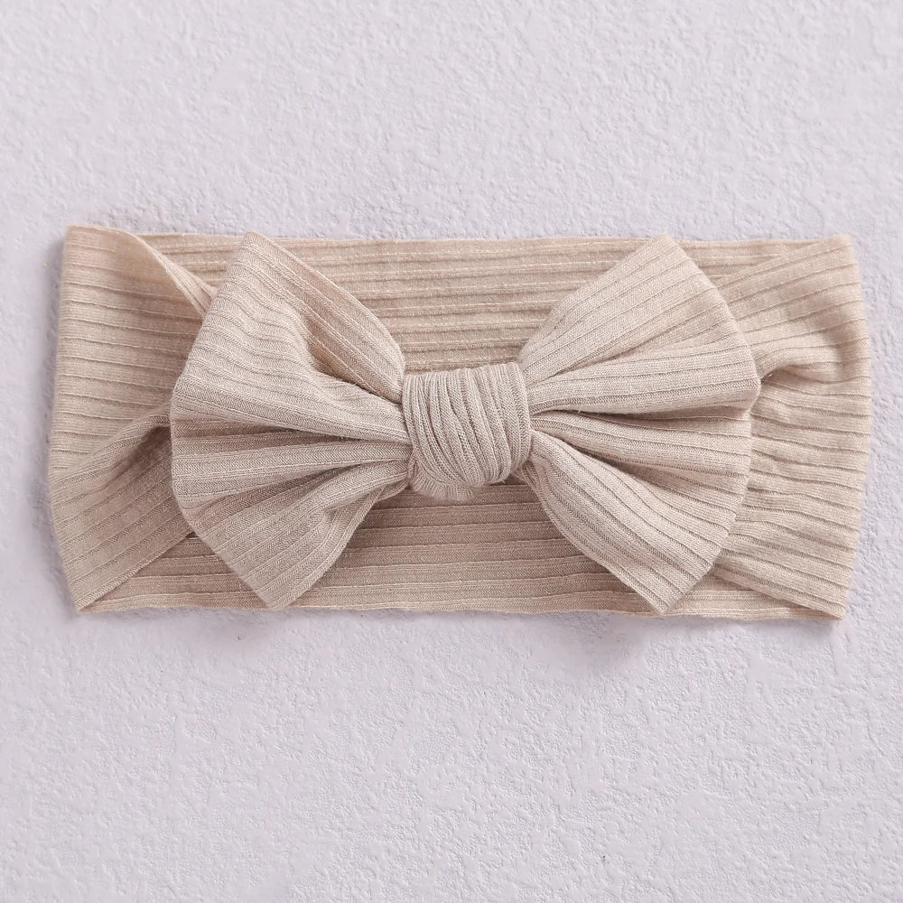 1Pc Baby Headbands New Colors Knit Bow Elastic Soft Infantiles kids Headbands Baby Items Turban for Baby Girl Hair Accessories