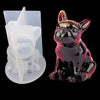 1PCS Crystal Epoxy Resin Molds 3D French Bulldog Silicone UV Resin Mould Handmade DIY Home Crafts Car Decorations Accessories