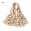New Premium Solid Cotton Hijab Scarf for Muslim Women Wrap Headscarf Scarves Long Turbans Head Islamic Shawls Headband 51 Colors