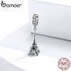 bamoer 925 Sterling Silver Retro Eiffel Tower Pendant Charm for Bracelet or Necklace 925 Sterling Silver Jewelry BSC154