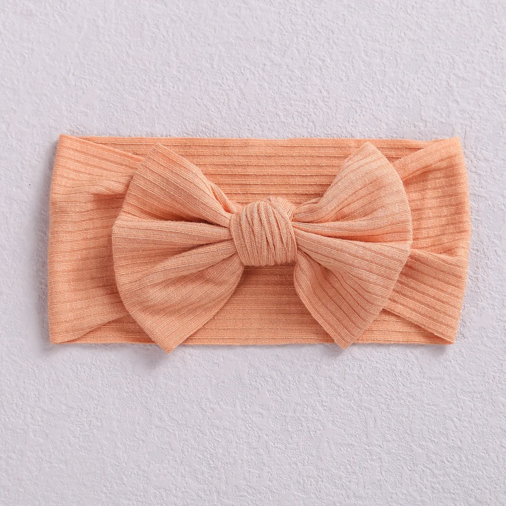 1Pc Baby Headbands New Colors Knit Bow Elastic Soft Infantiles kids Headbands Baby Items Turban for Baby Girl Hair Accessories