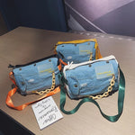 Load image into Gallery viewer, Fashion Denim Women Shoulder Bags Large Capacity Travel Bag Designer Women Bags Luxury Blue Jeans Crossbody Bag Female Big Purse
