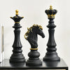 NORTHEUINS Resin Chess Pieces Board Games Accessories Retro Aesthetic Room Decor for Interior Home Decoration Chessmen Sculpture