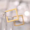 Stainless Steel Earrings 2022 Trend Minimalist Square Gold Color Charm Fashion Big Stud Earrings For Women Jewelry Party Gifts