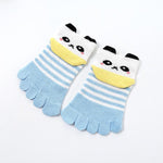 Load image into Gallery viewer, Toddler Baby Kids Girls Boys Cartoon Socks Babies Child Animal Five Fingers Sock Hosiery Mesh Breathable Toe Socks Accessories

