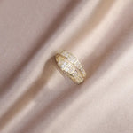 Load image into Gallery viewer, Hot fashion jewelry 14K real gold plated AAA zircon double layer animal snake adjustable ring elegant women's daily wild ring
