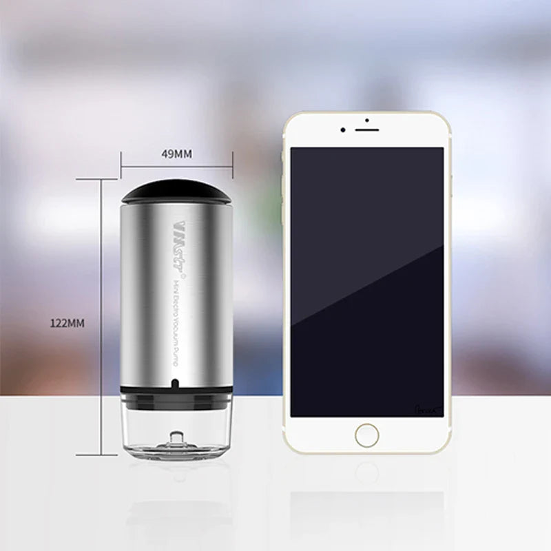 Reusable Vacuum Food Storage Bag Food Vacuum Sealer Sous Vide Bags USB Rechargeable Handheld Vacuum Air Pump Kitchen Gadget