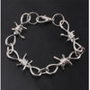 Barbed Wire Necklace Hip Hop Thorns Choker Bracelet Punk Hip Hop Rock Stainless Steel Set women Men Collar Jewelry Accessories