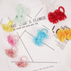 20pcs Flower Hair Ties 2inch Chiffon Elastic Band Ponytail Holders Hair Accessories for Baby Girls Infants Kids