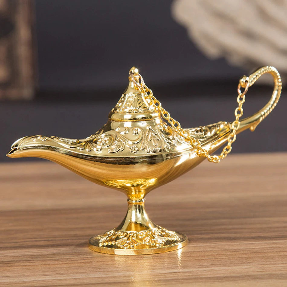 Girls Aladdin Princess Accessory Jasmine Party Tiara Crown Necklace Earrings Magic Lamp Synthetic Hair Kids Jasmine Dress up Wig
