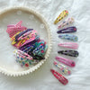Kids Headwear 20Pcs/Lot Cartoon Hairpin Cute Animal Water Dripping Flower Hair Clip Star Striped Barrette Girls Hair Accessories