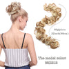 80cm Synthetic Chignon Messy Scrunchies Elastic Band Hair Bun Straight