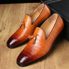 Japanese Style Vintage Casual Men Shoes Leather High Quality Formal Dress Shoes Loafers Business Wedding Tassel Brogue Shoes