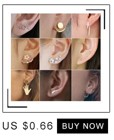 Jisensp Vintage Earings Geometric Triangles Hexagon Round Earrings for Women Fashion Jewlery Love Heart Stud Earrings Bijoux