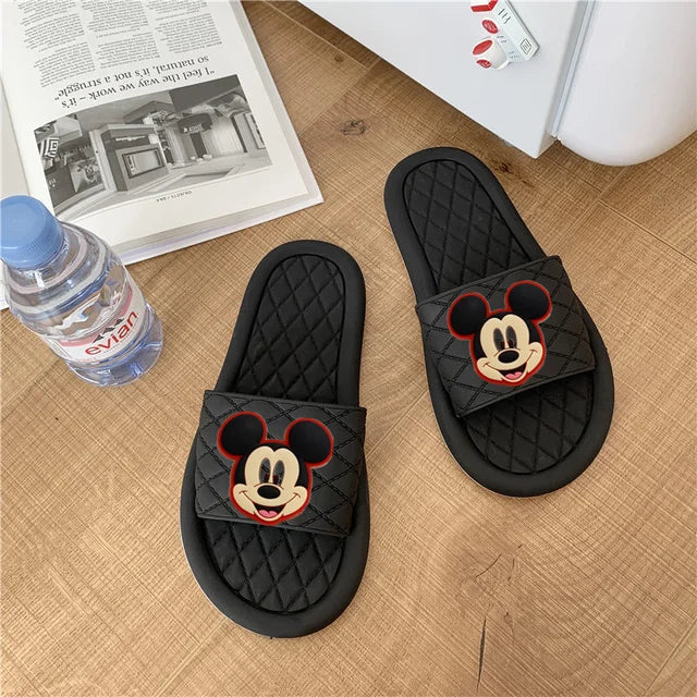 Disney Minnie children cartoon slippers summer boys and girls soft bottom cute cartoon bathroom baby sandals and slippers