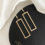 Load image into Gallery viewer, DIEYURO 316L Stainless Steel Minimalist Rectangle Pendant Drop Earrings Luxury Exquisite Friends Party Jewelry Accessories Newly

