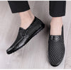 FUQIAO 2024 New Casual Shoes Men Summer Comfortable Mesh Genuine Leather Footwear Fashion Soft Male Outdoor Moccasins Loafers