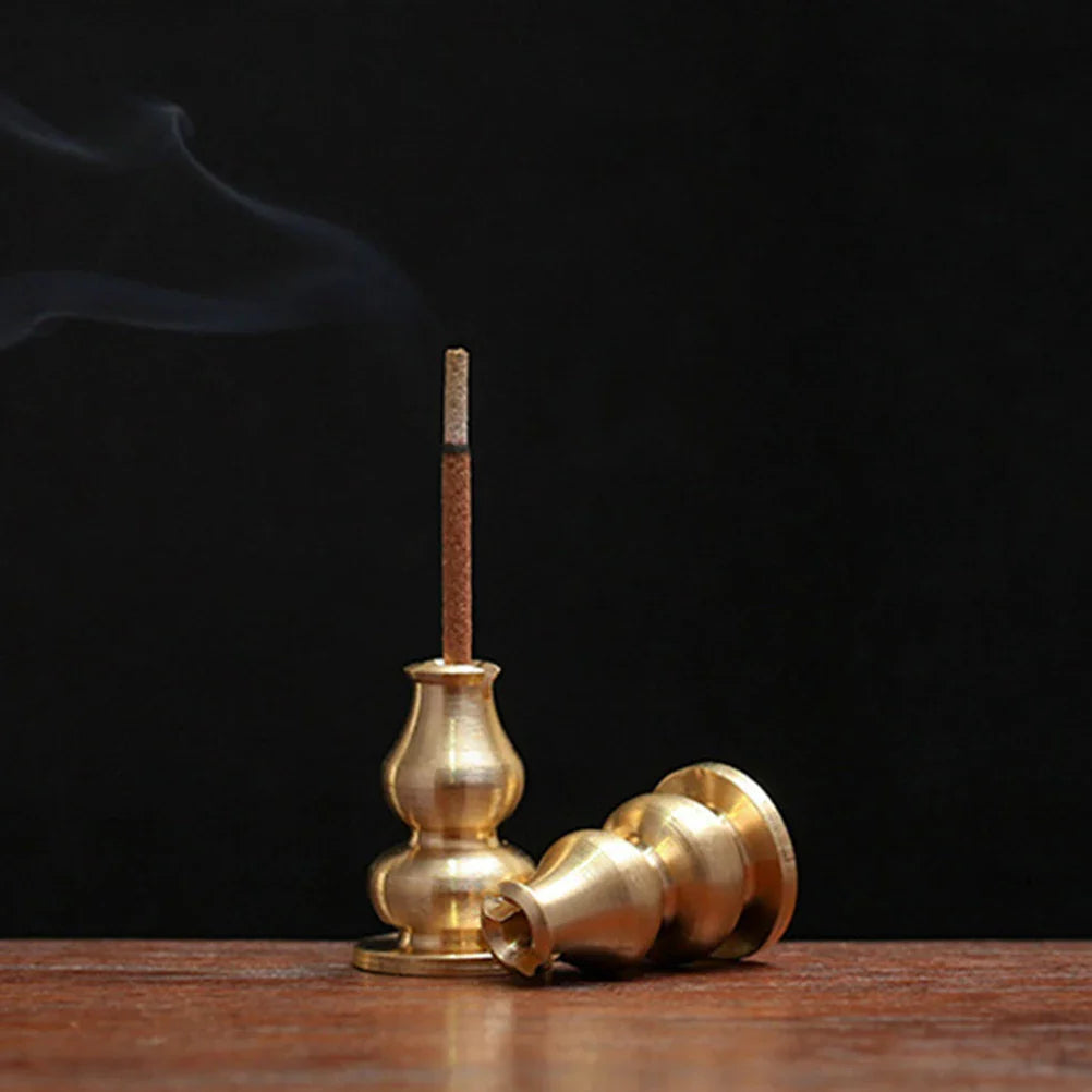 Portable Incense Burner Censer High Incense Plug Alloy Copper Incense Holder Can Be Fixed Incense Sticks And Coil