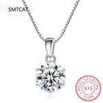 Load image into Gallery viewer, Real 1 Carat D Color Moissanite Bridal Pendant Necklace 100% 925 Sterling Silver Wedding Party Fine Jewelry Gift Wholesale
