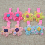Load image into Gallery viewer, 2PCS/lot Hot Sale Children New Hair Clips Cute  Flowers Safety Barrettes BB Clip Little Girls Gifts Kids Hair Accessories
