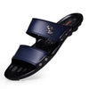 Casual Famous Brand  Men Sandals Shoes Slippers Summer Flip Flops Beach Shoes for men Leather Sandalias Zapatos hombre