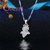 Good Present Real 925 Sterling Silver  Jewelry New Fashion Top Quality Cubic Zircon Pretty Animal Earrings  Necklace Sets