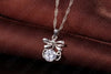 Luxurious 925 Sterling Silver Cubic Zircon Dragonfly Pendant For Girl Necklaces Woman Wedding Drop Earring Jewelry Set