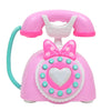 Plastic Electronic Vintage Telephone Landline Kids Pretend Play Early Educational Toy Birthday Gift