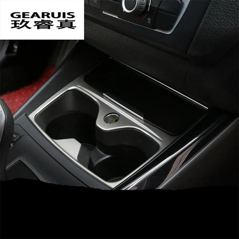 Car styling Interior Water Cup Holder panel decorative cover trim For BMW F20 1 Series 118i 120i 135i 2012-2015 Auto Accessories