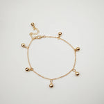 Load image into Gallery viewer, Fashion Beach Jewlery Anklet Circle Bell Pendant Plated Metal Chain with Extended Chain for Women Girls Gift
