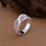 Load image into Gallery viewer, Gorgeous Rounded Hollow Shiny Ring Wholesale Price Fashion 925 Jewelry Sterling Silver Ring Engagemetn/Wedding Party Jewelry
