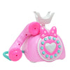 Plastic Electronic Vintage Telephone Landline Kids Pretend Play Early Educational Toy Birthday Gift