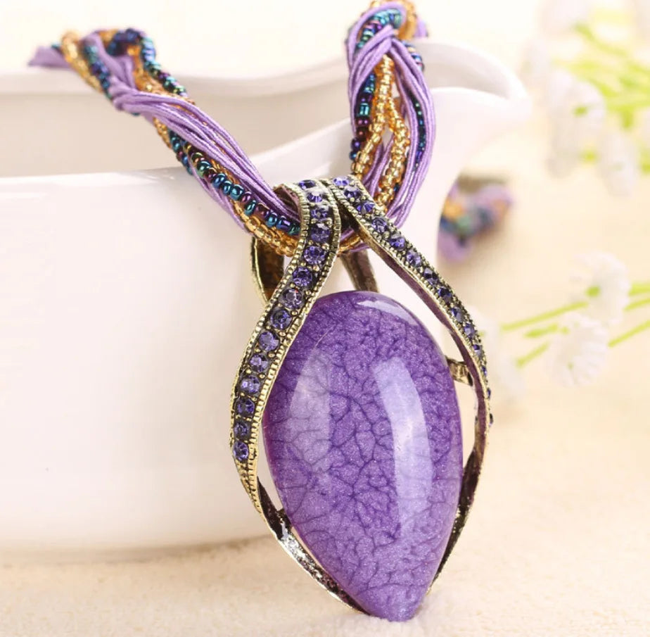 High quality fashion bohemia ethnic handmade necklace for women bijoux multilayer beads chain jewellery women choker necklace