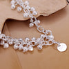 fashion popular product Silver color Jewelry charm women chain beads grapes Bracelet free shipping hot sale cute gift H232