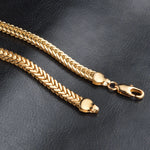 Load image into Gallery viewer, 925 Sterling Silver  6mm Gold Colour Chocker Necklace For Men Women 50cm Chains Classic Style Fasshion Jewelry Hot Sale
