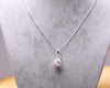 Fashion 925 Sterling Silver White Pearl Pendant Necklaces 18 inch 925 Silver Chains Statement Necklace For Women