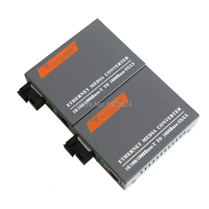 HTB-GS-03 A&B 3pairs Gigabit Fiber Optical Media Converter 1000Mbps Single Mode Single Fiber SC Port External Power Supply